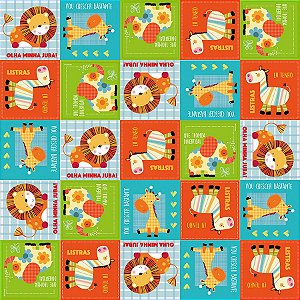Saco para Presente Decorado - Zoolandia - Cromus - Rizzo