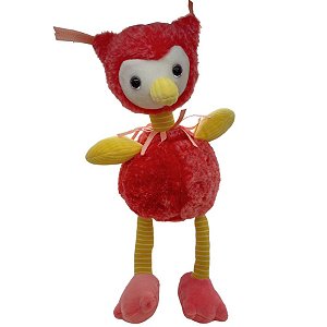 Pássaro de Pelúcia - Rosa - 30cm - 1 unidade - Rizzo