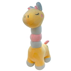 Girafa de Pelúcia - Amarelo Bebê - 30cm - 1 unidade - Rizzo
