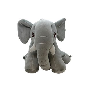 Elefante de Pelúcia - Cinza - 20cm - 1 unidade - Rizzo