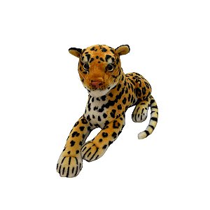 Leopardo de Pelúcia Deitado - 15x25cm - 1 unidade - Rizzo