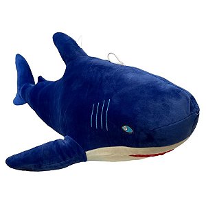 Tubarão de Pelúcia - Azul Escuro - 75cm - 1 unidade - Rizzo