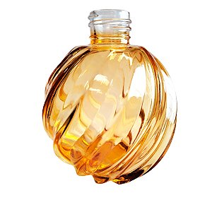 Frasco para Perfumaria de Vidro Redondo - Aspiral Mel - 280ml - 1 unidade - Rizzo