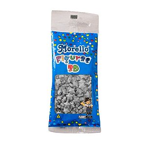 Confeito Figura Estrela Prata - 1 unidade - Morello - Rizzo