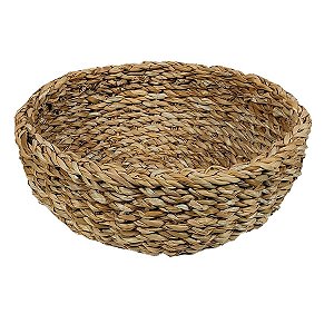 Cesta Decorativa Guarani de Seagrass - 30x30x12cm - 1 unidade - Rizzo