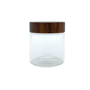 Pote de Vidro Hermético com Tampa Rosqueável de Plástico - 5,5x6cm - 90ml - 1 unidade - Rizzo