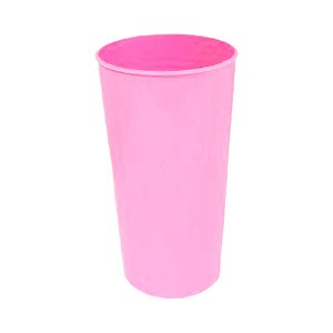 Copo de Acrílico Durável 300ml  - Rosa Claro - 1 unidade - Rizzo