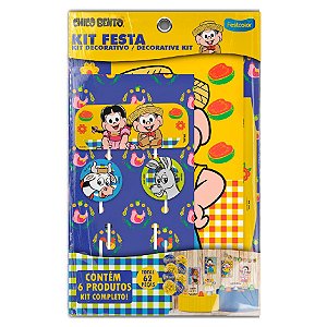 Kit Decorativo - Chico Bento - 62 unidades - FestColor - Rizzo
