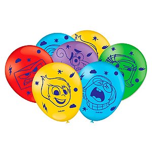 Balão de Festa Decorado Especial 9" 23cm - Divertidamente 2 - 25 unidades - FestColor - Rizzo