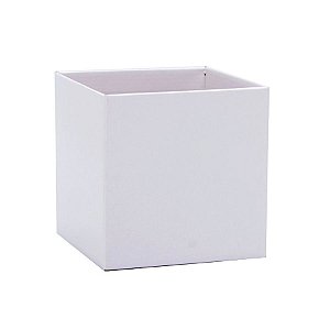 Cachepot Quadrado para Arranjos e Presentes - Branco - 15cm - 1 unidade - Rizzo