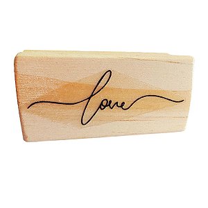 Carimbo de Madeira - Love - P - 1 unidade - Rizzo