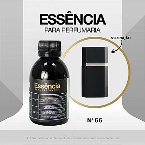 Essência Plata Y Negro Concentrada para Perfumaria N°55 - 100g - 1 unidade - Rizzo