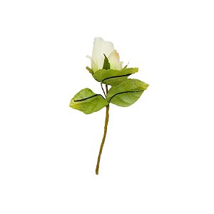 Flor Decorativa Artificial - Rosa Branca - 10,5cm - 1 unidade - Cromus - Rizzo