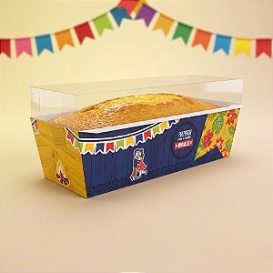 Caixa Bolo Forneável Quadrilha Animada - 8x20x7cm - Ref. C2669 - 10 unidades - Ideia Embalagens - Rizzo