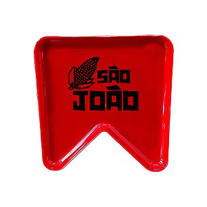 Bandeja Decorativa São João - Bandeira Vermelho - 1 unidade - Rizzo