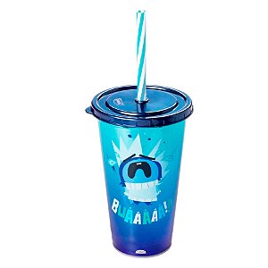 Copo de Plástico com Tampa e Canudo - Divertidamente 2 - Buaaa - 500ml - 1 unidade - Plasútil - Rizzo
