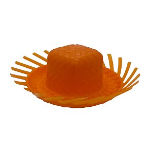Forminha para Doces - Mini Chapéu de Festa Junina - Laranja - 7,5x3cm - 12 unidades - Rizzo