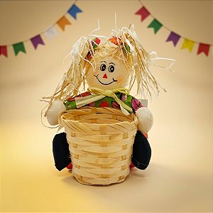 Cachepot Espantalho sem Chapéu - 25cm - 1 unidade - Rizzo