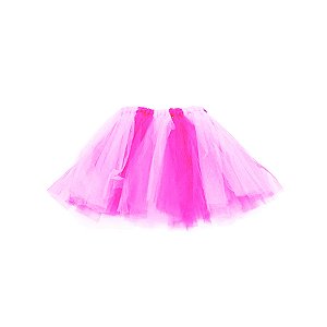 Saia Tule Rosa Infantil Tam Único - 1 unidade - Rizzo