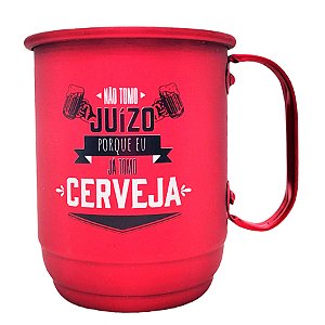 Caneca de Alumínio - Não Tomo Juízo - 500ml - 1 unidade - Allmix Presentes - Rizzo
