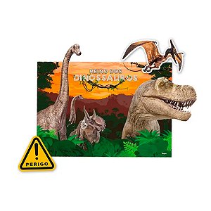 Kit Decorativo - Reino dos Dinossauros - 1 unidade - Regina - Rizzo