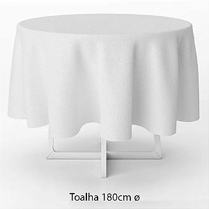 Toalha de Mesa Redonda em TNT - 180 cm diâmetro - Branco - 1 unidade -  Best Fest - Rizzo