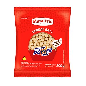 Choco Power Ball Mini Chocolate Branco 300 g Mavalério Rizzo Confeitaria