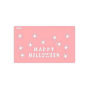 Stencil Happy Halloween Aranhas - Ref. 3047 - 1 unidade - RR Cortadores - Rizzo
