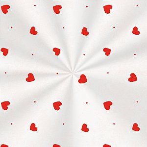 Saco Adesivado Decorado - Love Vermelho - 12x18cm - 100 unidades - Cromus - Rizzo