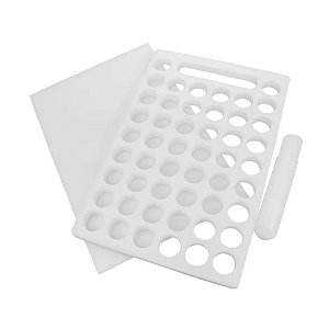 Placa Porcionadora de Docinhos e Brigadeiro - 21g - 50 Furos  - 1 unidade - Solrac - Rizzo