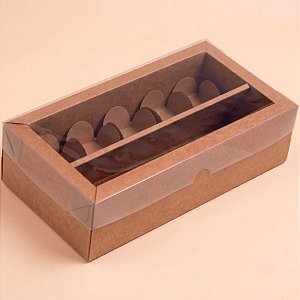 Kit para Garrafa e Doces - Kraft - 22x10x7cm - 5 unidades - Rizzo