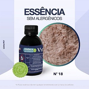 Essência Pelos Sedosos Concentrada para Perfumaria e Animais N°18 - 100g - Allergen Free - 1 unidade - Rizzo