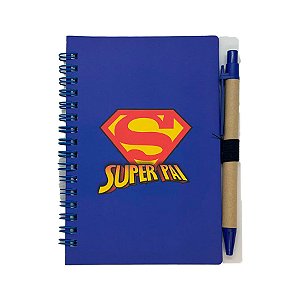 Bloco para Anotação com Caneta - Super Pai - 10,6x15,1cm - 1 unidade - Rizzo
