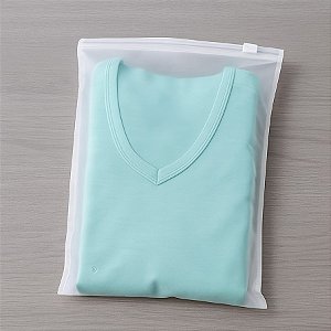 Saco Trilho Zip Transparente Fosco Premium - 30x35cm - 50 unidades - Rizzo