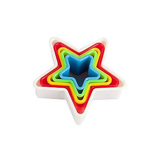 Cortadores Plastic Estrela com 5 unidades - Rizzo