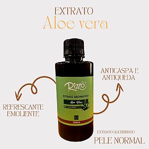 Extrato Natural de Aloe Vera para Perfumaria - 250ml - 1 unidade - Rizzo