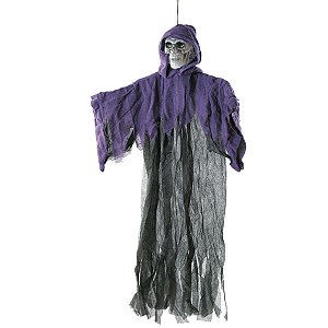 Enfeite de Hallowen - Caveira Thanos - 1,20cm - Com Luz - 1 unidade - Cromus - Rizzo