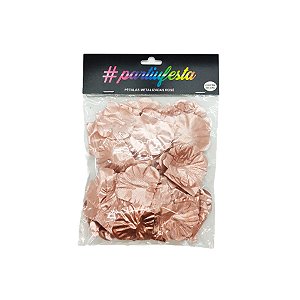 Pétalas Metalizadas Decorativas - Rose - 100 unidades - Rizzo