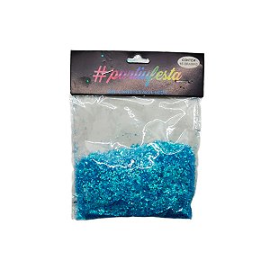 Confete Mini Bolinha Nacarado 15g - Neon Azul - 1 unidade - Rizzo