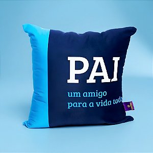 Almofada Pai Amigo Vida Toda 40cm - 1 unidade - Zona Criativa - Rizzo