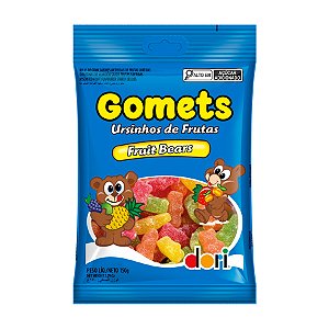 Bala de Goma Gomets Ursinhos de Frutas - 150g - 1 unidade - Dori - Rizzo