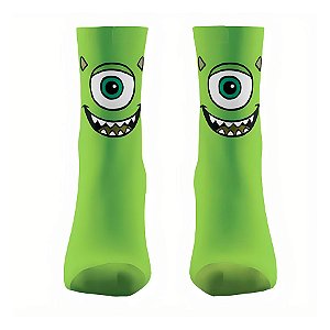 Meia Cano Longo - Mike Wazowski - 39/43 - 1 unidade - Zona Criativa - Rizzo