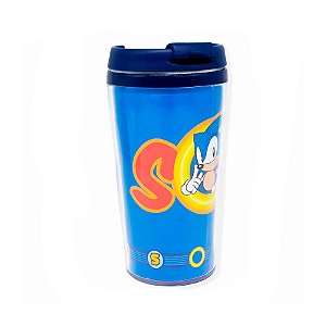 Copo Viagem Pop - Sonic - 200ml - 1 unidade - Zona Criativa - Rizzo