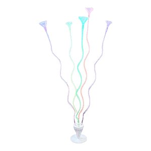 Suporte para Balões Neon com 5 Hastes - 55cm - 1 unidade - Rizzo