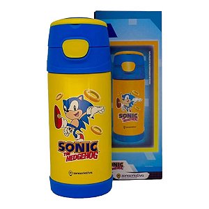 Garrafa Térmica com Canudo Sonic - 350ml - 1 unidade - Zona Criativa - Rizzo