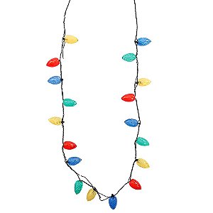 Enfeite Decorativo de Natal - Colar 8 Leds Piscantes - 80cm - 1 unidade - Cromus - Rizzo