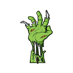 Display de Mesa em MDF - Mão de Zumbi Verde - 17,5x28,5cm - 1 unidade - Rizzo