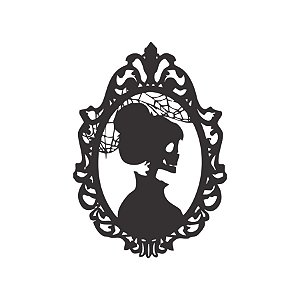 Quadrinho Decorativo - Esqueleto Feminino - 1 unidade - Rizzo