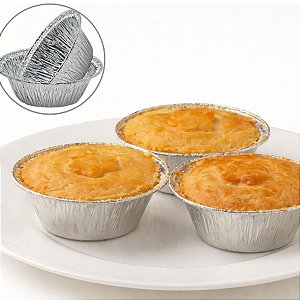 Forminha de Alumínio para Empada Pequena - 45ml - 100 unidades - Wyda - Rizzo Embalagens