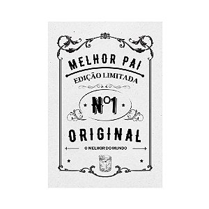 Cartão Decorativo - Melhor Pai - 20 unidades - Stickr - Rizzo